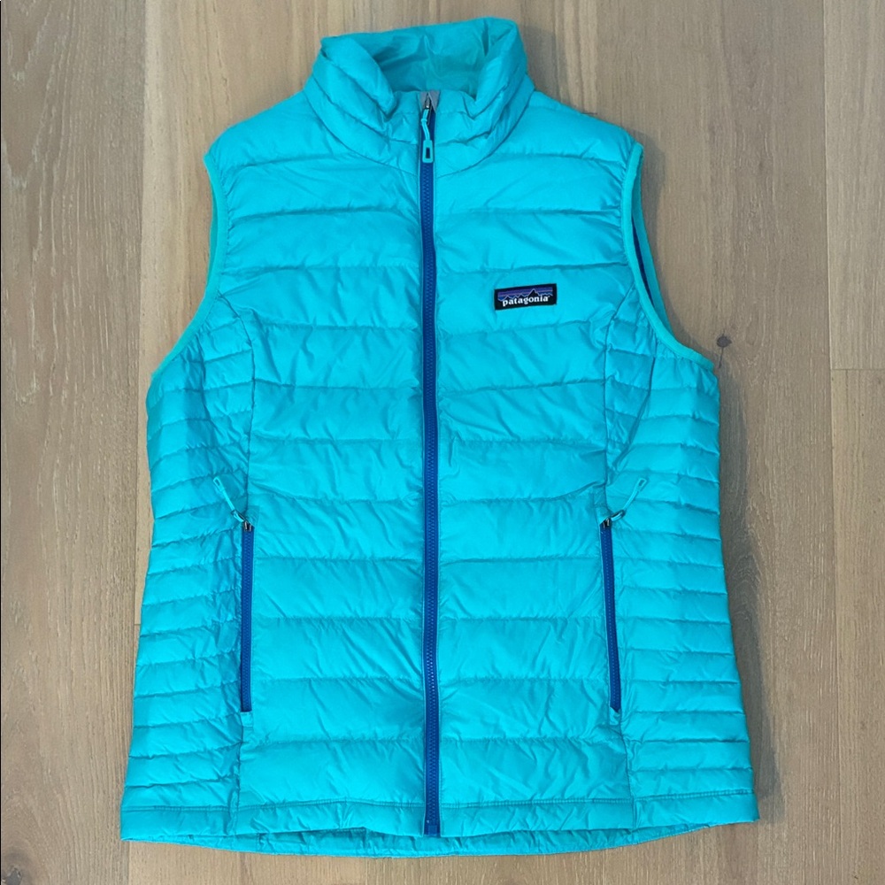 Patagonia Aqua Blue Quilted Vest
